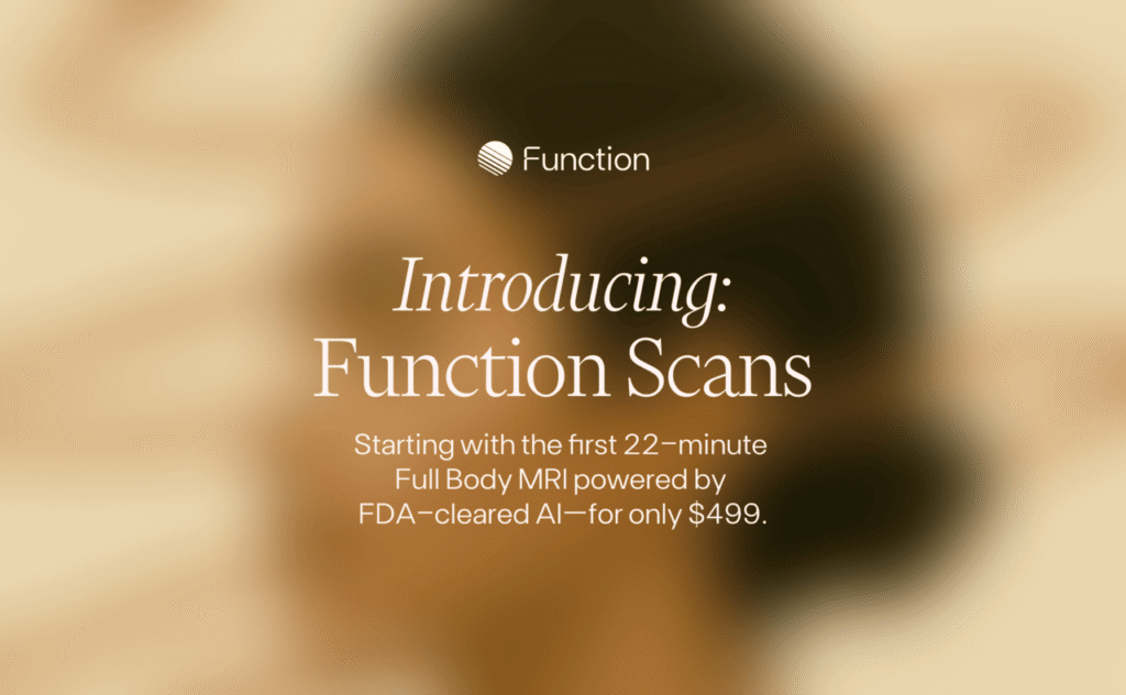 Function Health turbina saúde preventiva com ressonância em 22 minutos