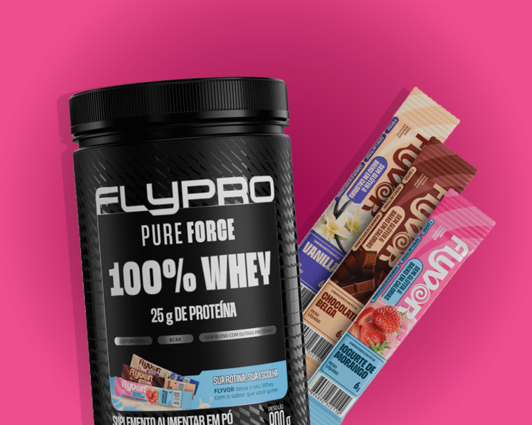 A Flynow Nutrition levou a lógica de customização para o whey protein