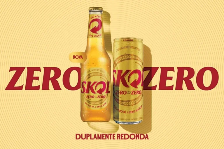 Skol lança cerveja zero açúcar e zero álcool