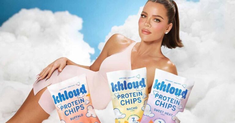 Khloé Kardashian lança chips com 7g de proteína e ingredientes naturais