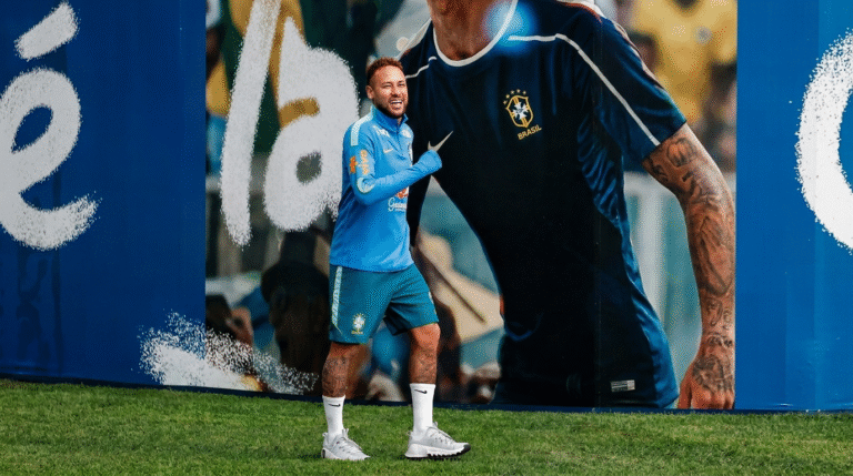 A seleção brasileira escolheu um tênis da Nike como o oficial dos treinos