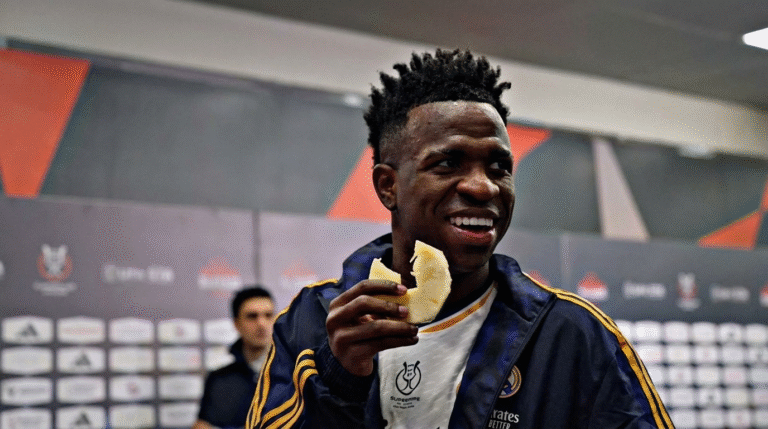 Nutricionista explica por que o Vini Jr. come abacaxi antes dos jogos do Brasil