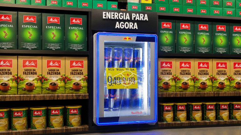 Red Bull coloca frigobar na prateleira do café e ataca a categoria do vizinho