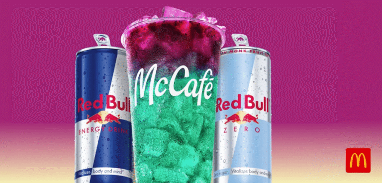 McDonald’s entra no mercado de energéticos com a Red Bull, e o zero açúcar não é detalhe