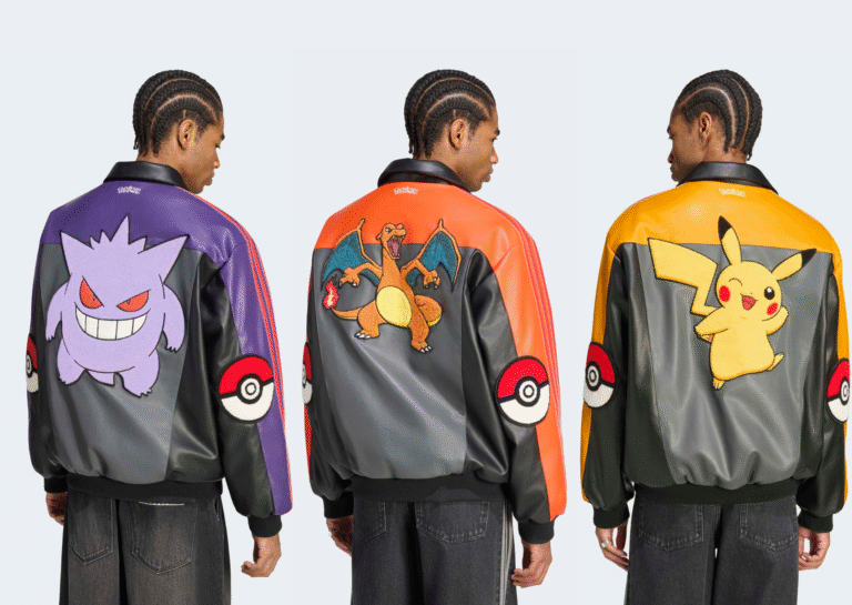 Adidas lança jaquetas de couro em parceria com Pokemon