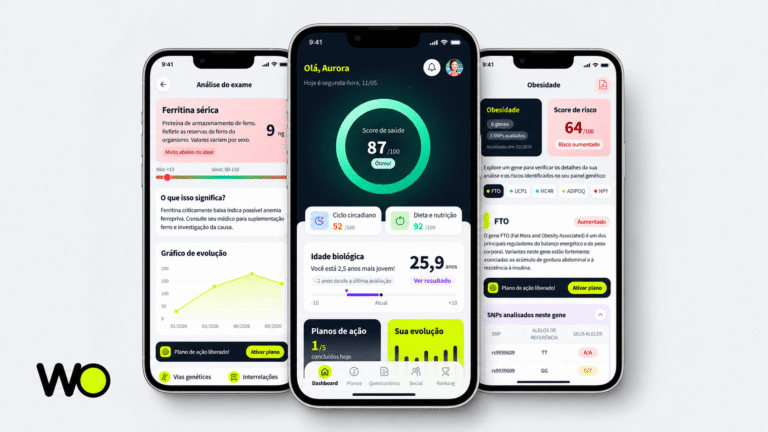 Chegou ao mercado o We-On, aplicativo brasileiro que reúne hábitos, exames laboratoriais e DNA em um só lugar para responder uma pergunta simples. Por onde começar? 